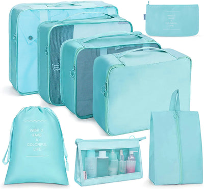 8-Piece Travel Packing Cubes