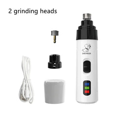 USB Rechargeable Pet Nail Polisher – Electric Nail Grinder for Cats & Dogs