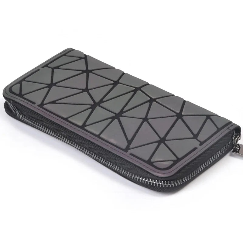 Embossed Zipper Purse