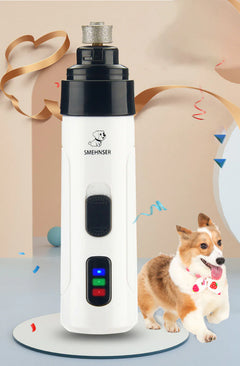 USB Rechargeable Pet Nail Polisher – Electric Nail Grinder for Cats & Dogs